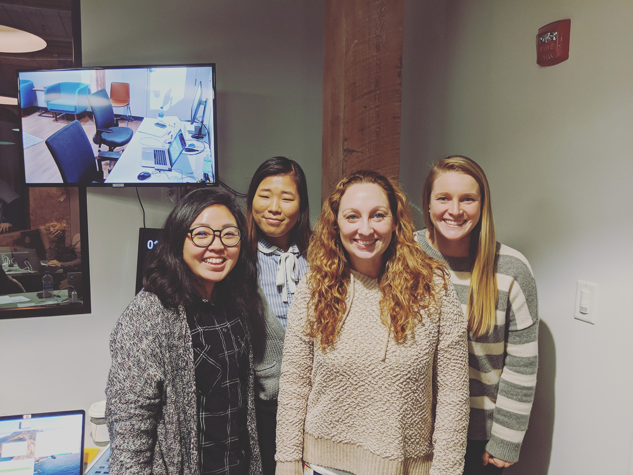 Team photo in the office
